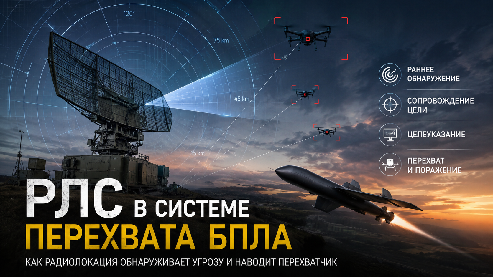Роль РЛС при массовом налете