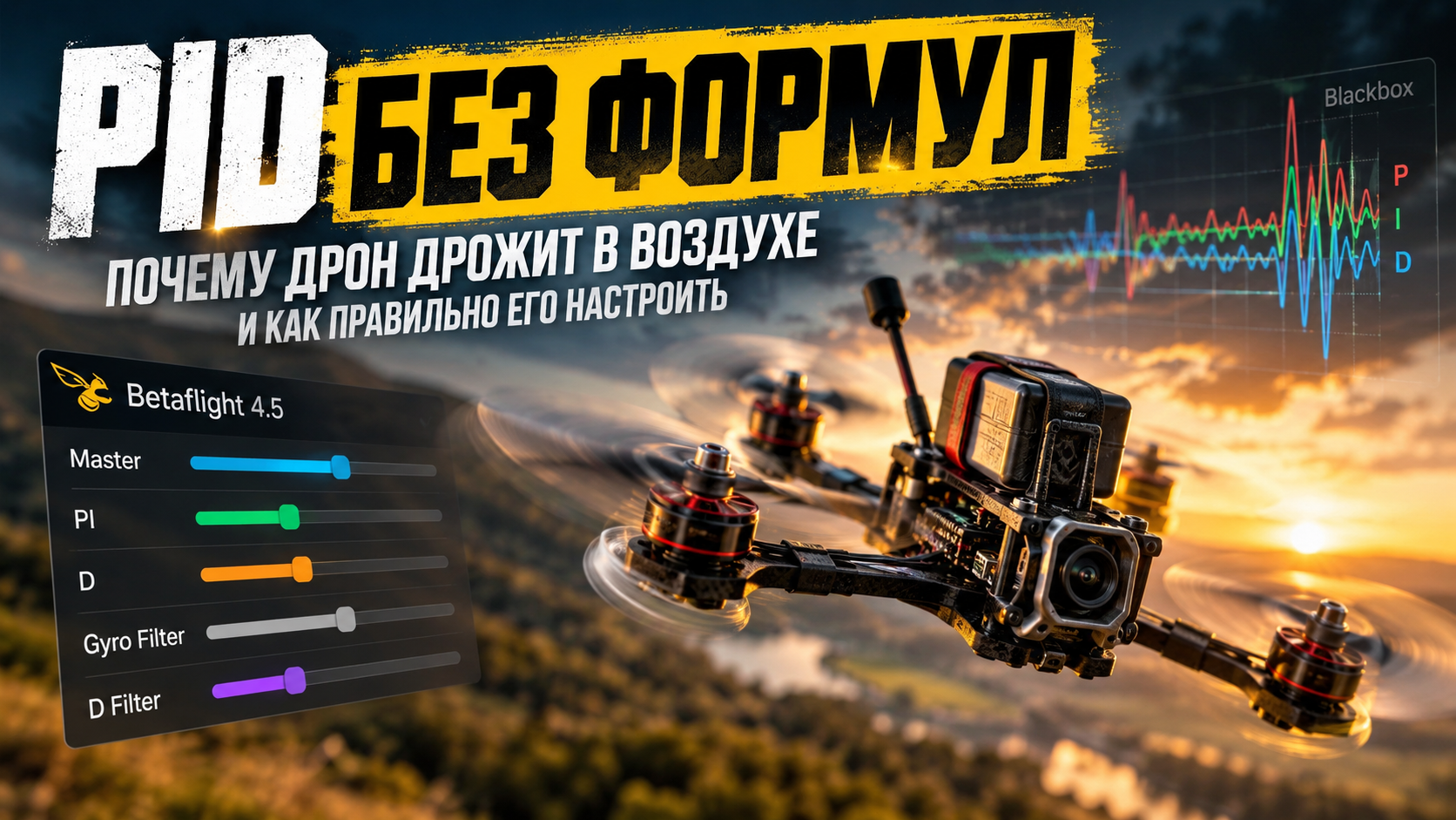 PID без формул: почему FPV-дрон дрожит в воздухе и как правильно его настроить