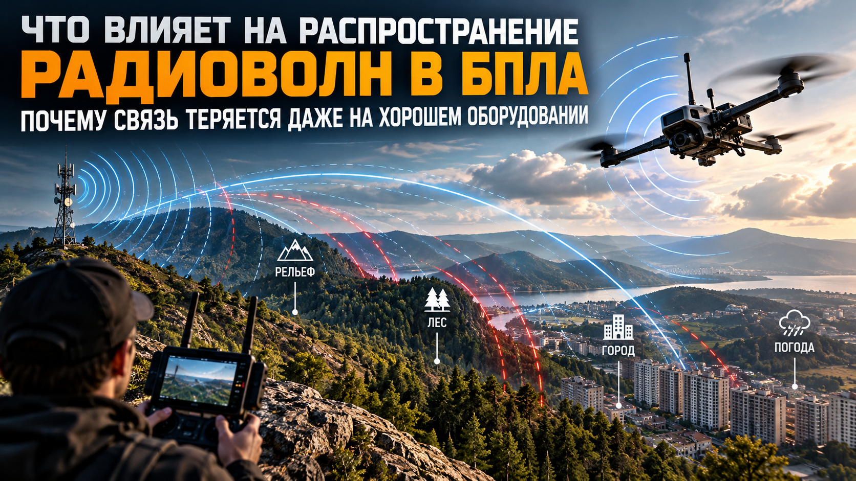 Что влияет на распространение радиоволн в БПЛА: почему связь теряется даже на хорошем оборудовании