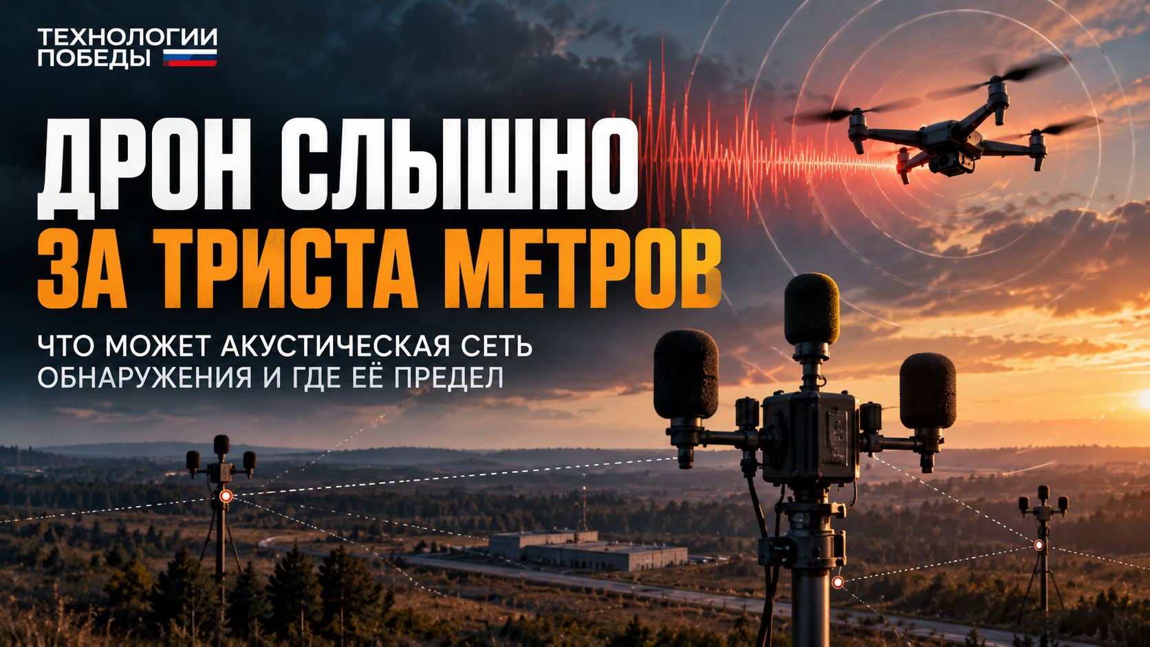 Дрон слышно за триста метров: что может акустическая сеть обнаружения и где её предел