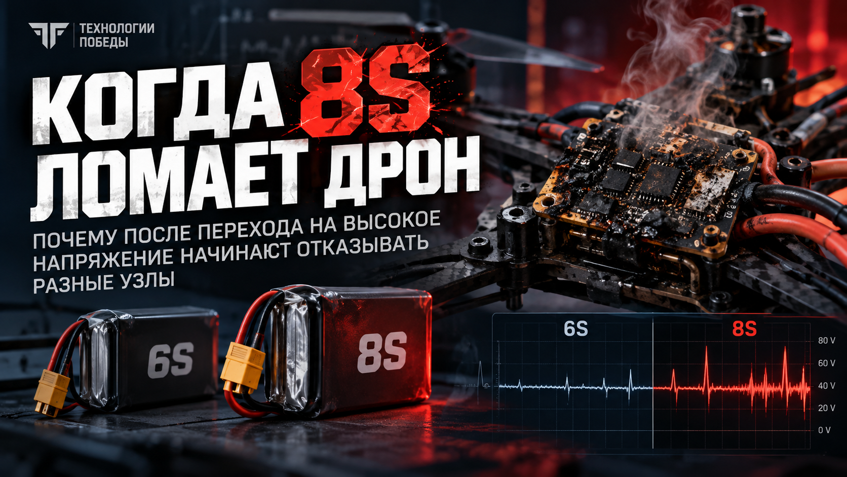 Когда 8S ломает дрон: почему после перехода на высокое напряжение начинают отказывать разные узлы
