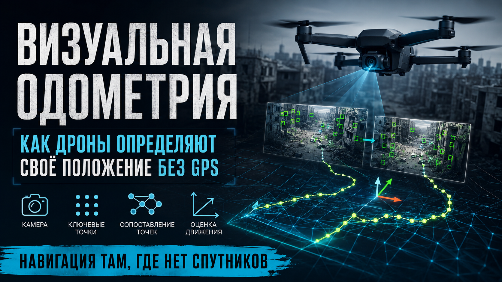 Визуальная одометрия: как дроны определяют своё положение без GPS