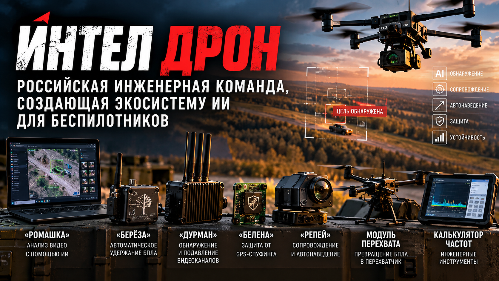 Интел Дрон: российская инженерная команда, создающая экосистему ИИ для беспилотников