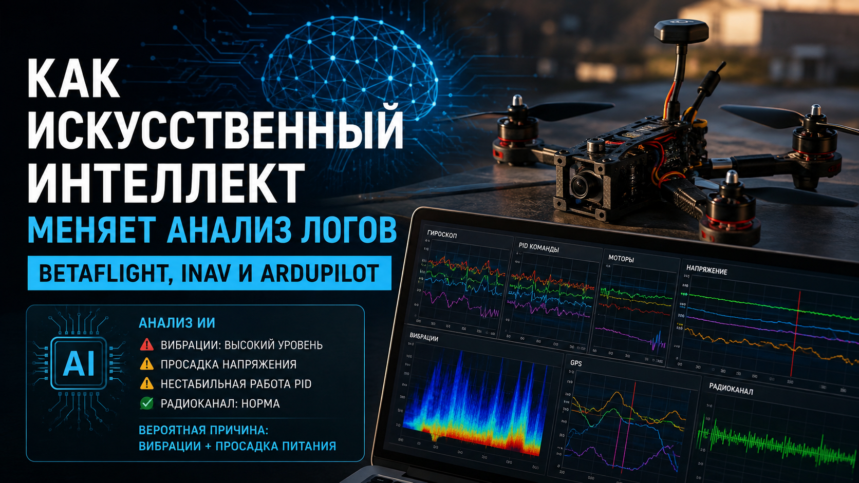Как анализировать логи Betaflight, INAV и ArduPilot с помощью ИИ