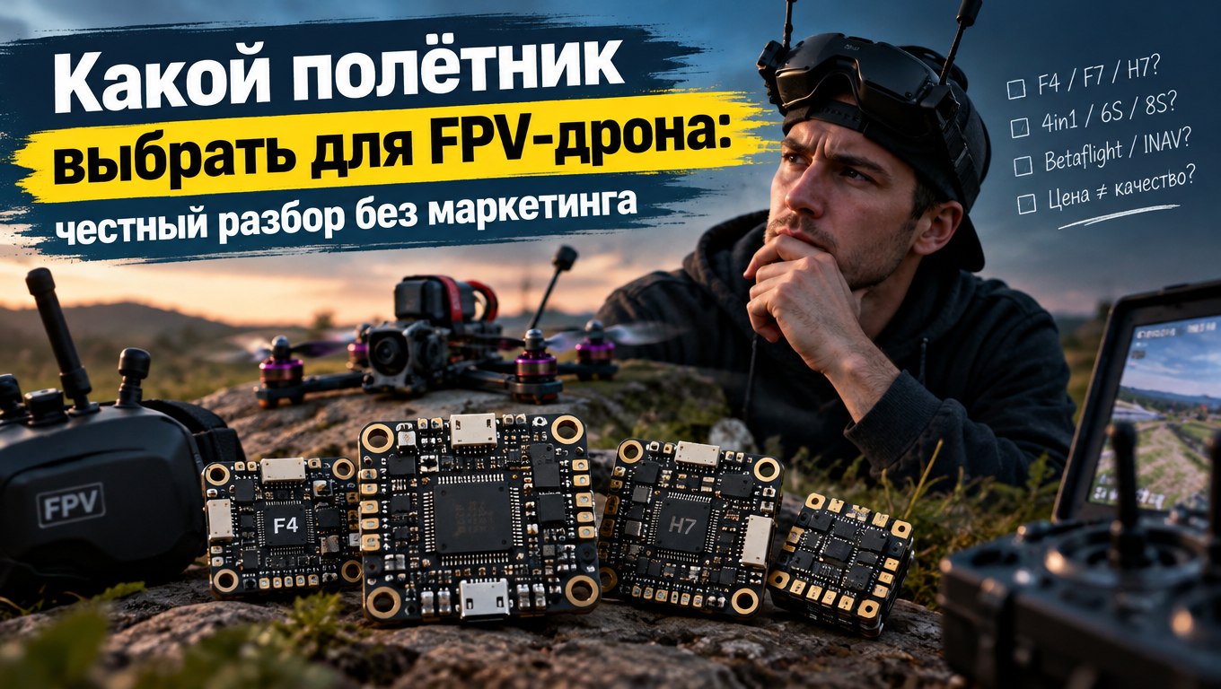 Какой полётник выбрать для FPV‑дрона: честный разбор без маркетинга