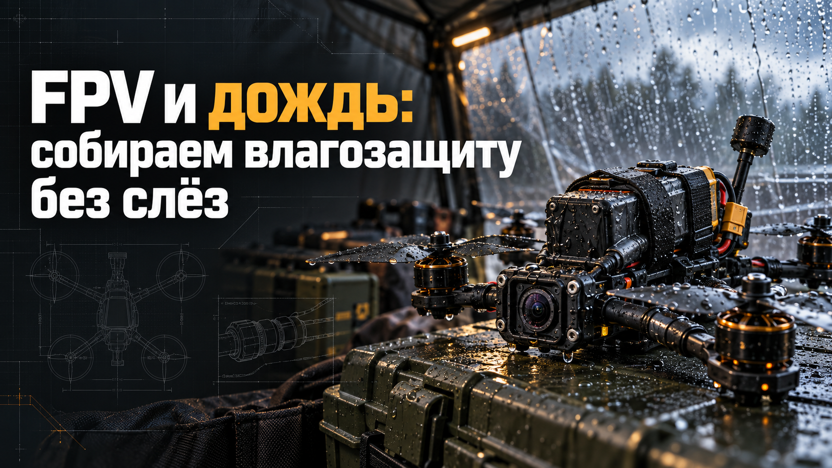 FPV и дождь: собираем влагозащиту без слёз