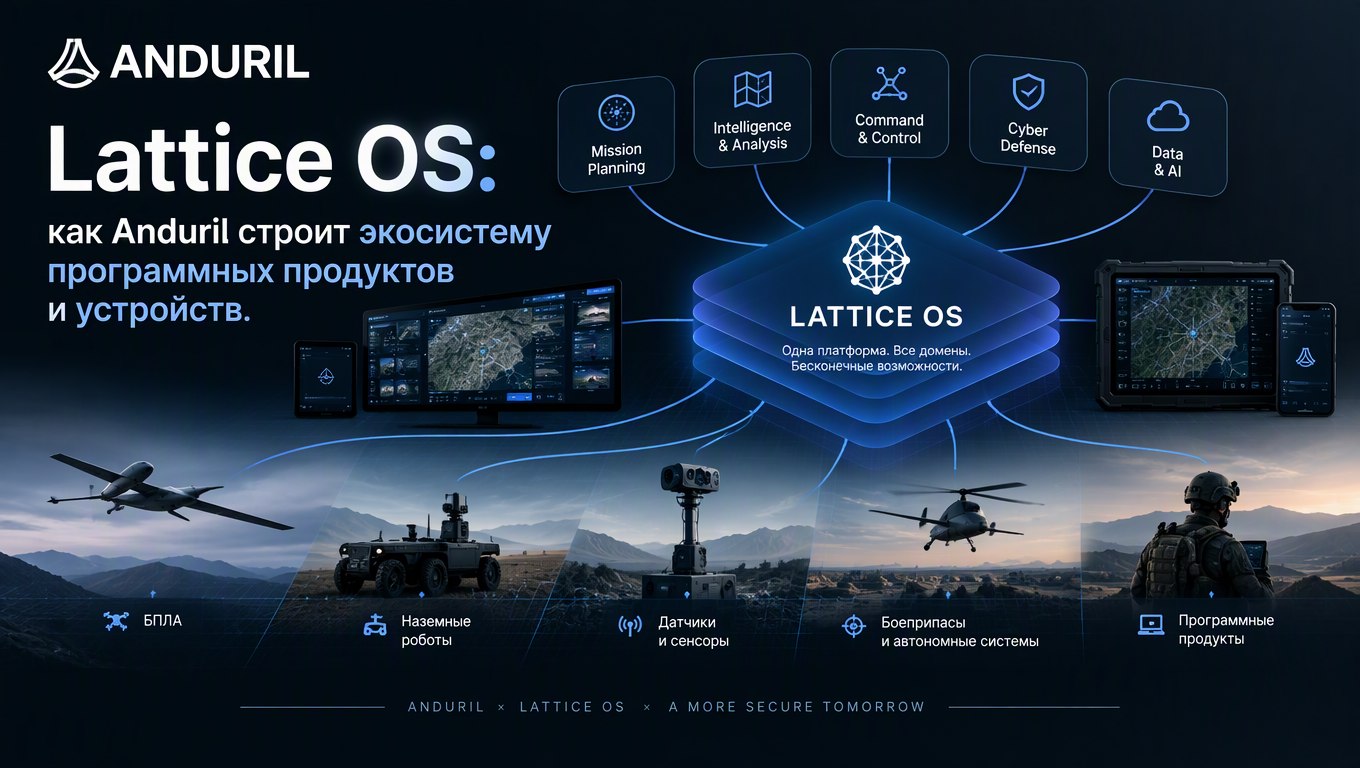 Lattice OS: как Anduril строит экосистему программных продуктов и устройств
